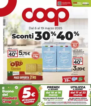 Volantino Coop a Villasanta |  Sconti 30% 40% | 6/3/2025 - 19/3/2025