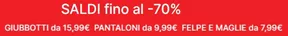 Offerte di Sport e Moda a Fiscaglia | Saldi fino al -70% in Terranova | 5/3/2025 - 31/3/2025