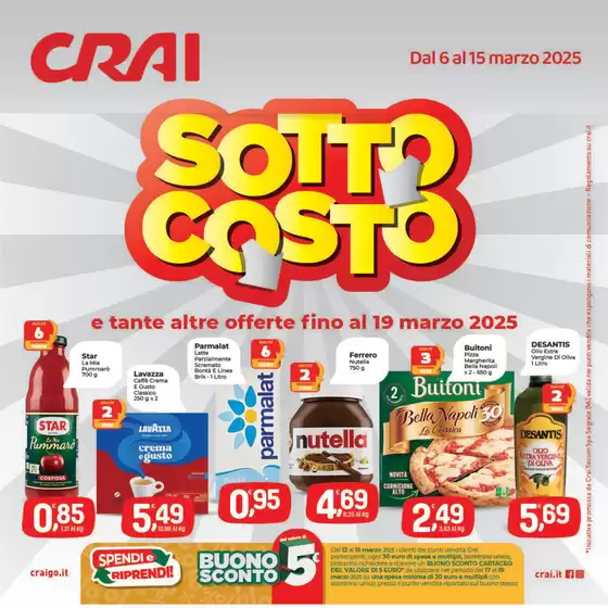 Volantino Crai a Rieti | Sottocosto | 6/3/2025 - 15/3/2025