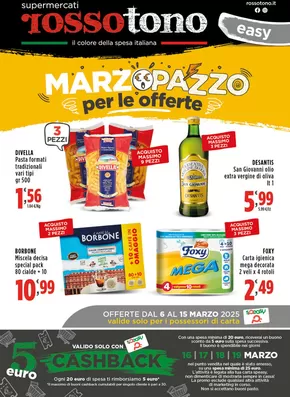 Offerte di Iper e super a Ruvo di Puglia | Marzo pazzo in Supermercati Rossotono Easy | 6/3/2025 - 15/3/2025