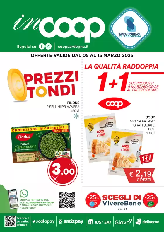 Volantino Coop a Lunamatrona | Prezzi tondi | 5/3/2025 - 15/3/2025