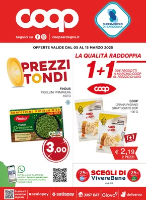 Volantino Coop a Sassari | Prezzi tondi | 5/3/2025 - 15/3/2025