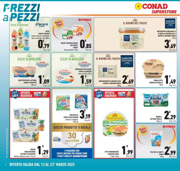 Volantino Conad Superstore a Castelfidardo | Prezzi a pezzi | 13/3/2025 - 23/3/2025