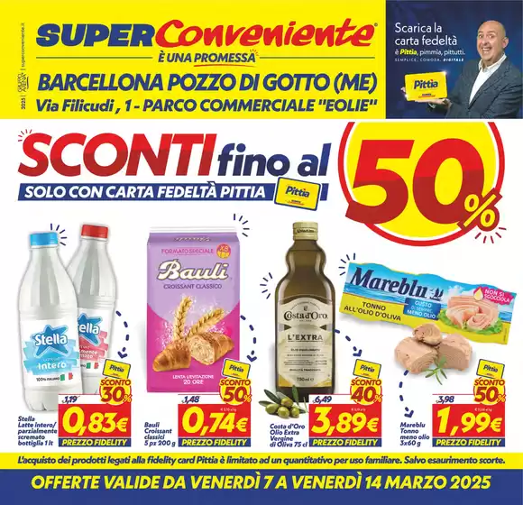 Volantino SuperConveniente a Barcellona Pozzo di Gotto | Sconti fino al 50% | 7/3/2025 - 14/3/2025