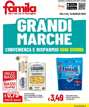 Volantino Famila a Felino | Grandi marche | 6/3/2025 - 16/3/2025