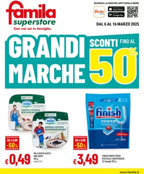 Volantino Famila Superstore a Sant'Ambrogio di Valpolicella | Grandi marche | 6/3/2025 - 16/3/2025