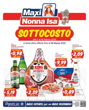 Offerte di Iper e super a Mogoro | Sottocosto in Nonna Isa | 7/3/2025 - 16/3/2025