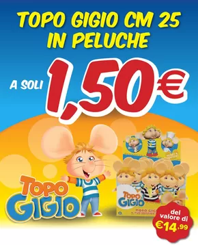 Volantino G di Giochi | Topo gigio cm 25 in peluche | 7/3/2025 - 31/3/2025