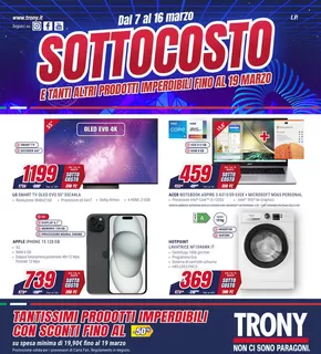 Volantino Trony a Montenero di Bisaccia | Sottocosto  | 7/3/2025 - 16/3/2025