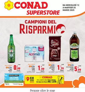 Offerte di Iper e super a Morlupo | Campioni del risparmio in Conad Superstore | 12/3/2025 - 25/3/2025