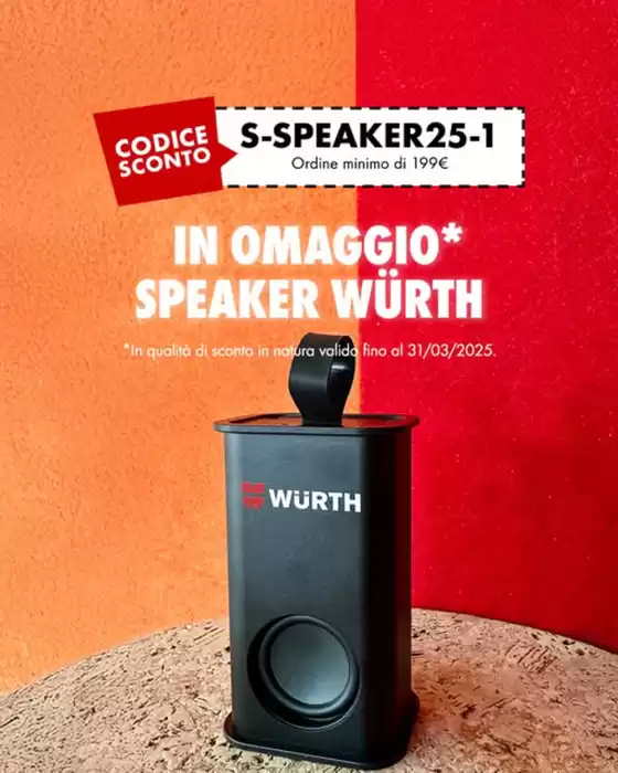 Volantino Würth a Venezia | In omaggio | 7/3/2025 - 31/3/2025