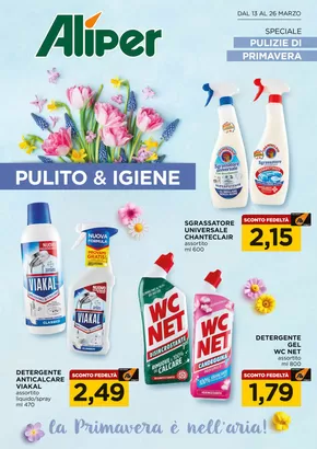 Offerte di Iper e super a Cornuda | Pulito & igiene! in Alì e Alìper | 13/3/2025 - 26/3/2025