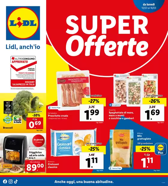 Volantino Lidl a Fossano | Super offerte! | 10/3/2025 - 16/3/2025