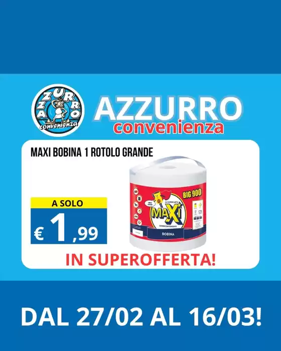 Volantino Azzurro Convenienza a Castelnuovo di Porto | In superofferta | 10/3/2025 - 16/3/2025