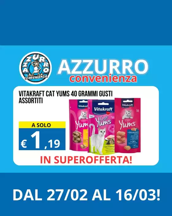 Volantino Azzurro Convenienza a Castelnuovo di Porto | In superofferta | 10/3/2025 - 16/3/2025