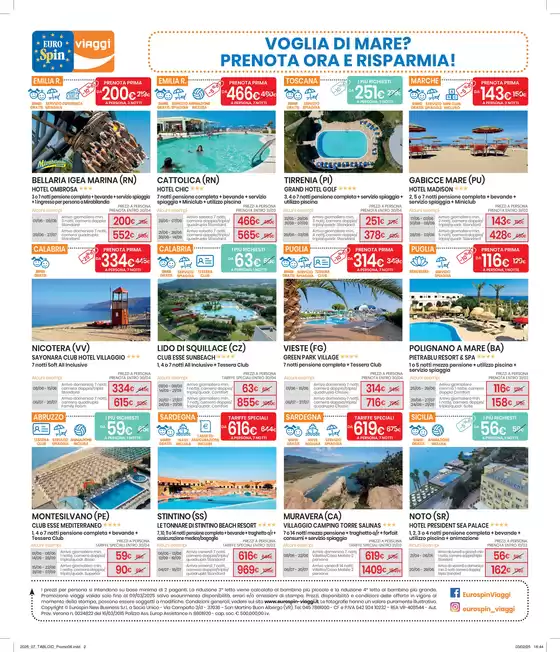 Volantino Eurospin Viaggi a Broni | Voglia di mare? | 10/3/2025 - 31/3/2025