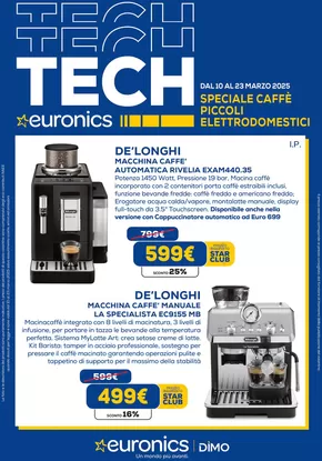 Offerte di Elettronica a Ceranesi | Speciale caffe piccoli elettrodomestici in Euronics | 10/3/2025 - 23/3/2025