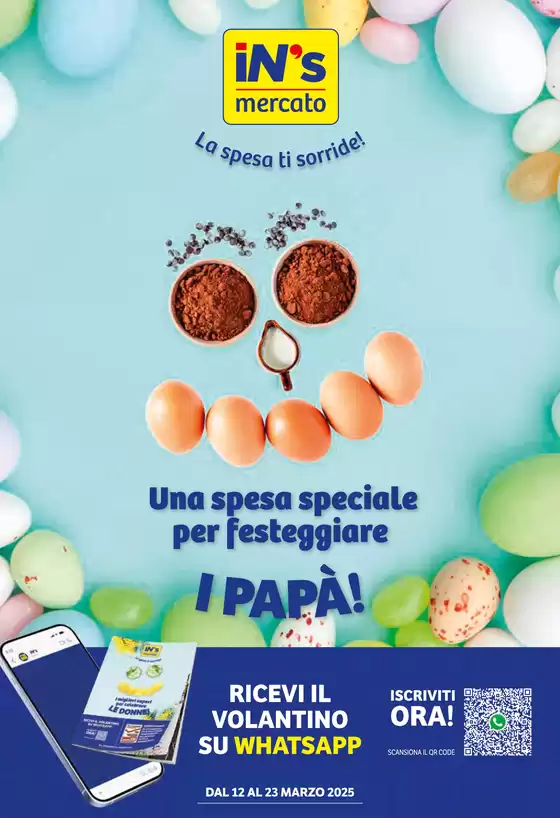 Volantino IN'S a Reggiolo | Una spesa speciale per festeggiare i papa! | 12/3/2025 - 23/3/2025