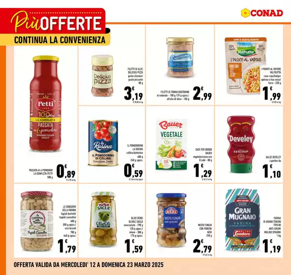 Volantino Conad a Ardea | Più Offerte continua la Convenienza | 12/3/2025 - 23/3/2025