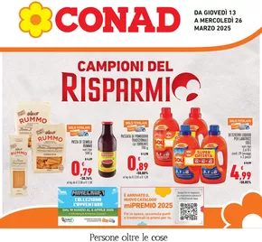 Offerte di Iper e super a Capannoli | Campioni del risparmio in Conad | 13/3/2025 - 26/3/2025