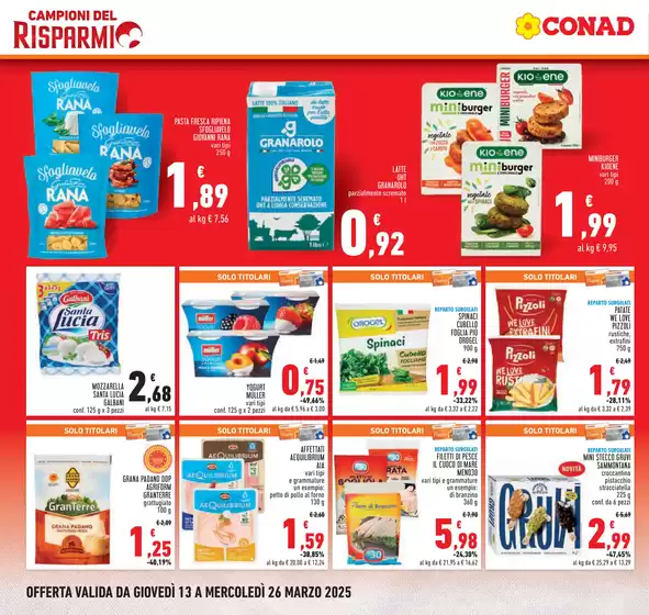 Volantino Conad a Borgomanero | Campioni del risparmio | 13/3/2025 - 26/3/2025