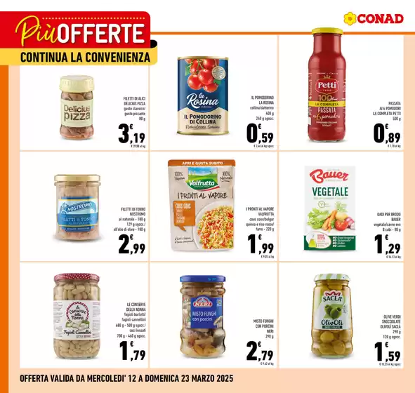 Volantino Conad City a Ottaviano | Più Offerte continua la Convenienza | 12/3/2025 - 23/3/2025