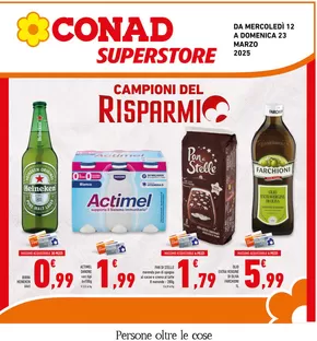 Volantino Conad Superstore a Ariccia | Campioni del Risparmio. | 12/3/2025 - 23/3/2025