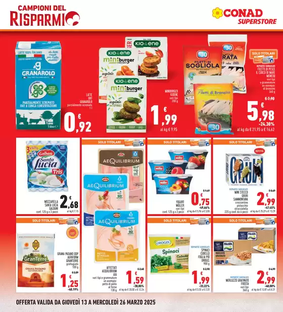 Volantino Conad Superstore a Savigliano | Campioni del risparmio | 13/3/2025 - 26/3/2025