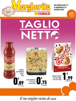 Offerte di Iper e super a Caltagirone | Taglio Netto in Margherita Conad | 12/3/2025 - 23/3/2025