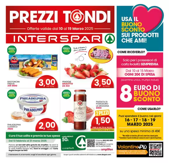 Volantino Interspar a Brindisi | Prezzi tondi  | 10/3/2025 - 19/3/2025