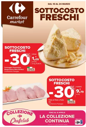 Volantino Carrefour Market a Roma | Sottocosto freschi  | 10/3/2025 - 24/3/2025