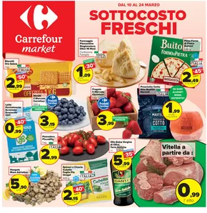 Offerte di Iper e super a Popoli | Sottocosto freschi  in Carrefour Market | 10/3/2025 - 24/3/2025