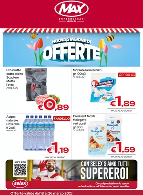 Offerte di Iper e super a Caltanissetta | Nuova stagione di offerte in Max Supermercati | 18/3/2025 - 26/3/2025