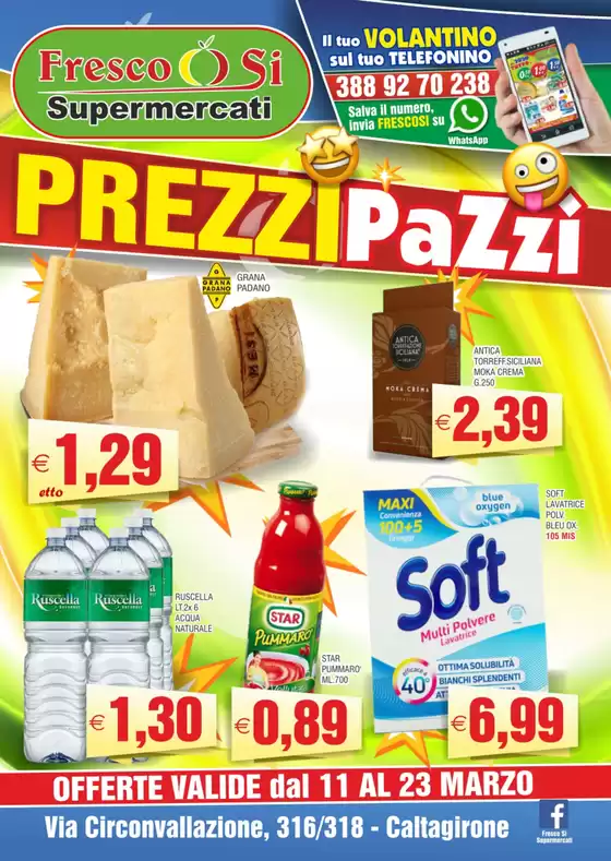 Volantino Fresco Si Supermercati | Prezzi pazzi | 10/3/2025 - 23/3/2025