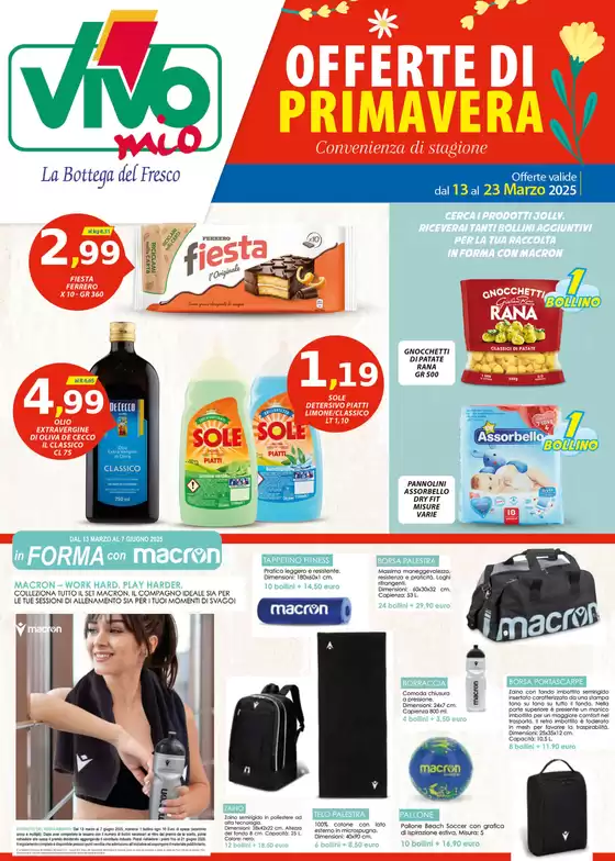 Volantino Vivo Supermercati a Fivizzano | Offerte di primavera | 13/3/2025 - 23/3/2025