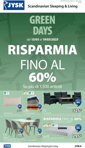 Offerte di Arredamento a Novellara | Green days in JYSK | 13/3/2025 - 19/3/2025