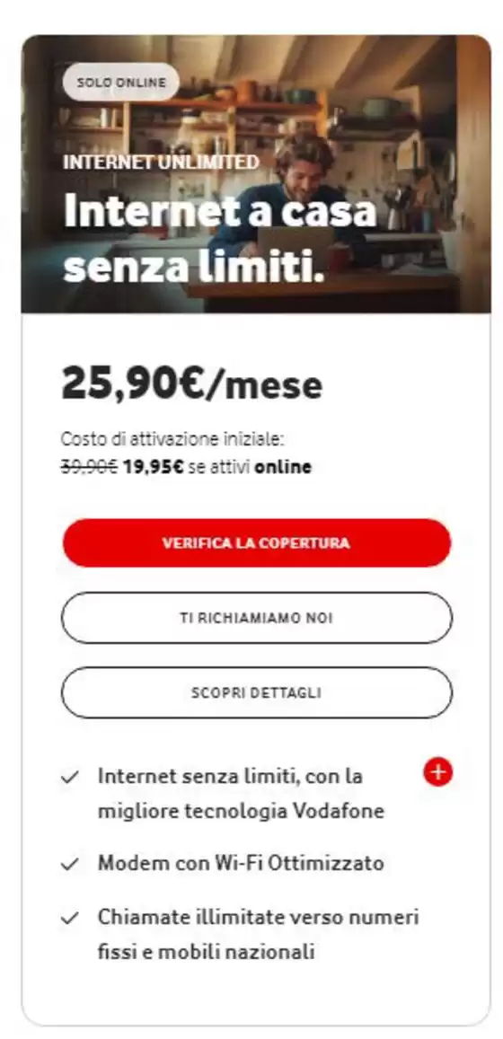 Volantino Vodafone a Lecce | Rete fissa | 11/3/2025 - 1/4/2025