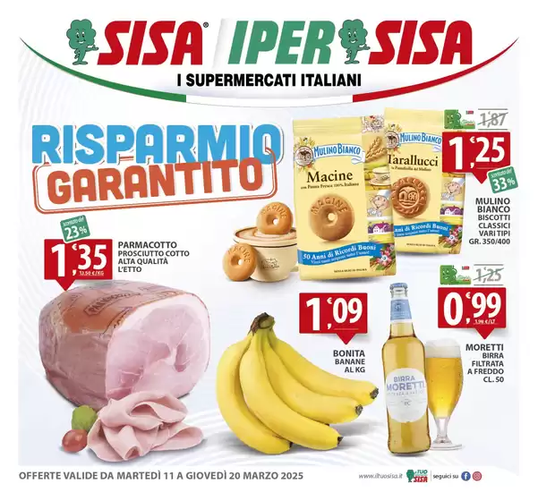 Volantino Sisa a Presicce-Acquarica | Risparmio Garantito | 11/3/2025 - 20/3/2025