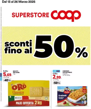 Offerte di Iper e super a Roverbella | Sconti fino al 50% in Superstore Coop | 13/3/2025 - 26/3/2025