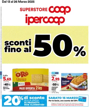 Offerte di Iper e super a Roverbella | Sconti fino al 50% in Ipercoop | 13/3/2025 - 26/3/2025