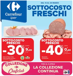 Volantino Carrefour Ipermercati a Pinerolo | Sottocosto freschi | 13/3/2025 - 24/3/2025