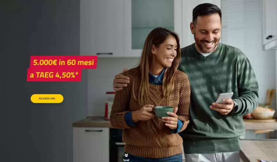 Volantino Cofidis | 5000€ in 60 mesi a Taeg 4,50% | 11/3/2025 - 30/9/2025