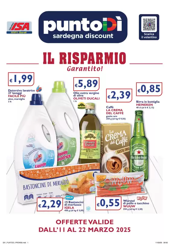 Volantino PuntoDì a Sinnai | Il risparmio garantito! | 11/3/2025 - 22/3/2025