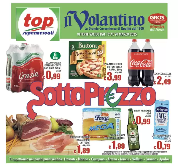 Volantino Top Supermercati a Velletri | Sottoprezzo | 12/3/2025 - 20/3/2025