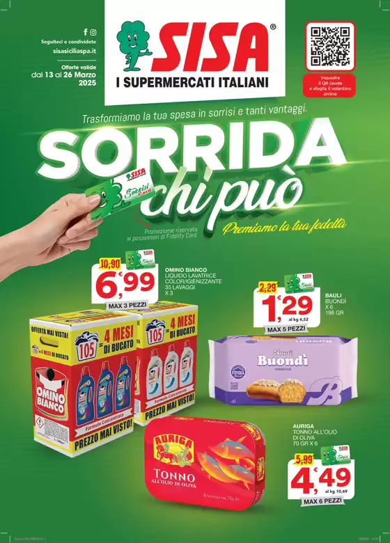 Volantino Sisa a Alia | Sorrida chi puo | 13/3/2025 - 26/3/2025