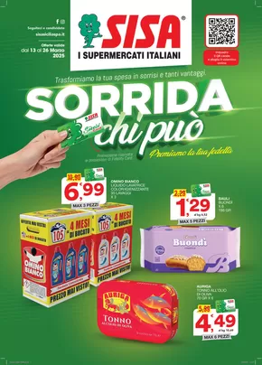 Offerte di Iper e super a Cammarata | Sorrida chi puo in Sisa | 13/3/2025 - 26/3/2025