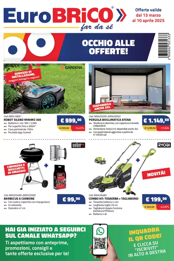 Volantino Eurobrico a Feltre | Occhio alle offerte | 13/3/2025 - 10/4/2025