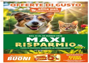 Offerte di Animali a Civitavecchia | Maxi risparmio  in Elite Pet | 12/3/2025 - 30/3/2025