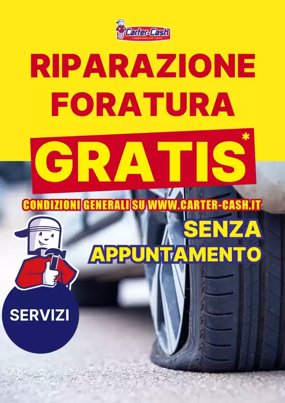 Volantino Carter Cash a Piacenza | Riparazione foratura gratis | 12/3/2025 - 31/3/2025