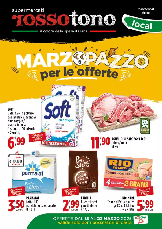 Volantino Supermercati Rossotono Local a Bovino | Marzo pazzo per le offerte | 13/3/2025 - 22/3/2025